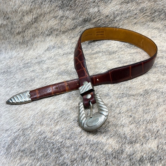 Al Beres Western Belt w/ Silver Buckle main image 5